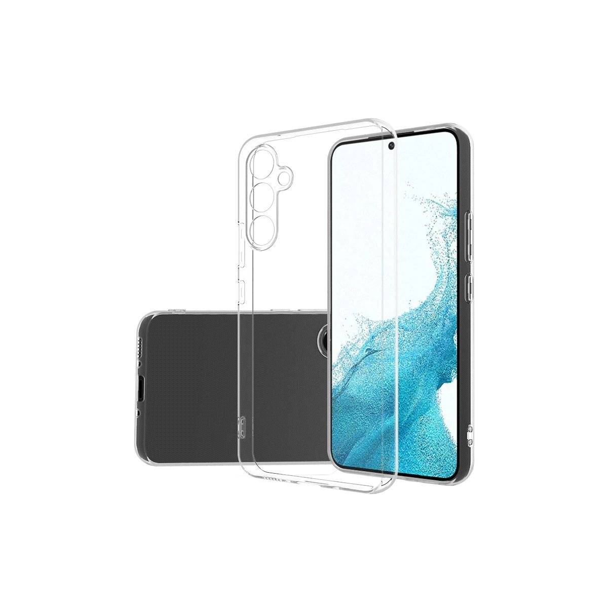 Ultra Clear 0,5 mm Hülle kompatibel mit Samsung Galaxy S24 FE dünne Hülle transparent