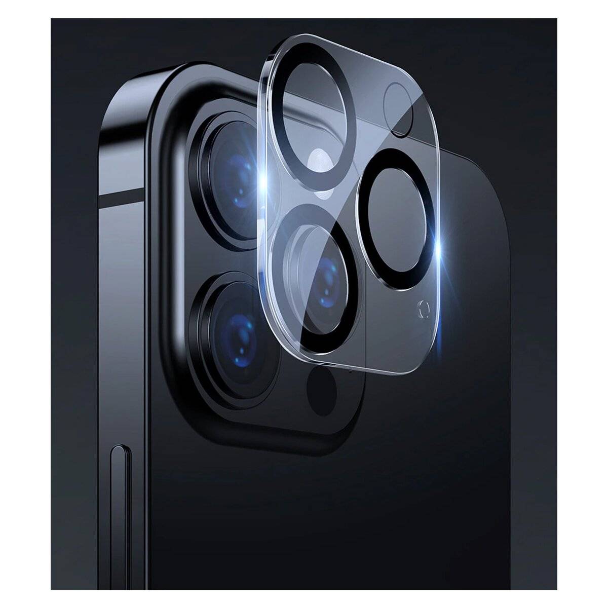 Lens Shield Glas Kameraglas kompatibel mit iPhone 16 Plus Transparent SilkPrint