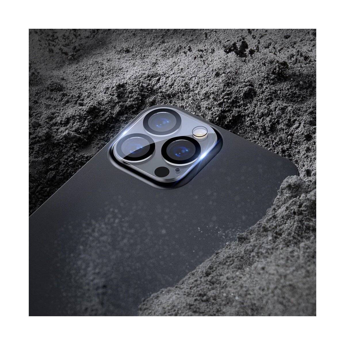 Lens Shield Glas Kameraglas kompatibel mit iPhone 16 Transparent SilkPrint