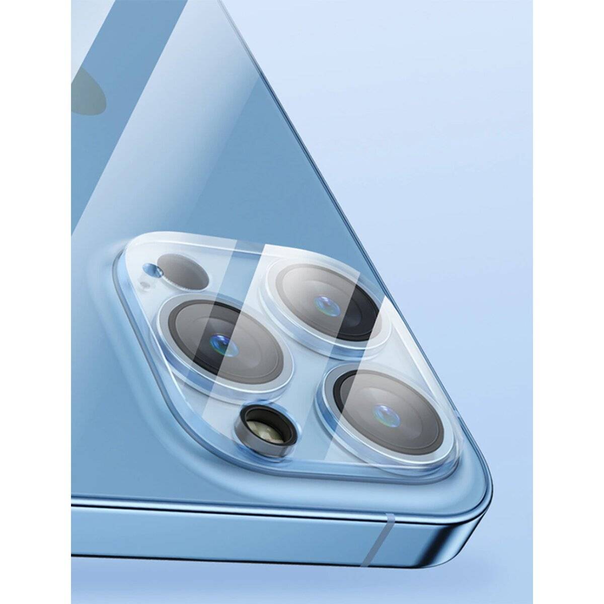Lens Shield Glas Kameraglas kompatibel mit iPhone 16 Pro Max Transparent Clear