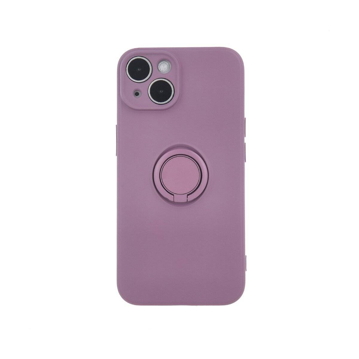 Finger Grip Hülle mit Ring Kameraschutz kompatibel mit iPhone 16 Hellviolett