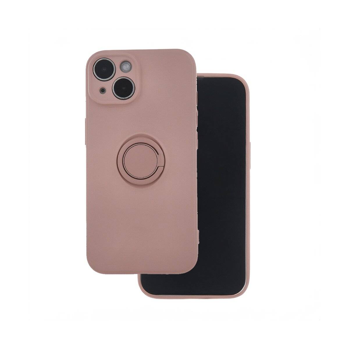 Finger Grip Hülle mit Ring Kameraschutz kompatibel mit iPhone 16 Pro Max Rose