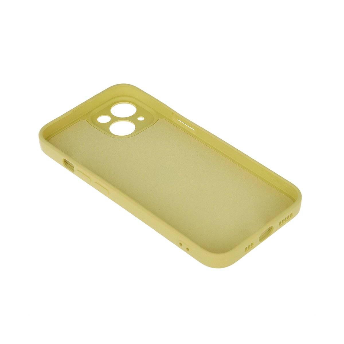 Finger Grip Hülle mit Ring Kameraschutz kompatibel mit iPhone 16 Gelb