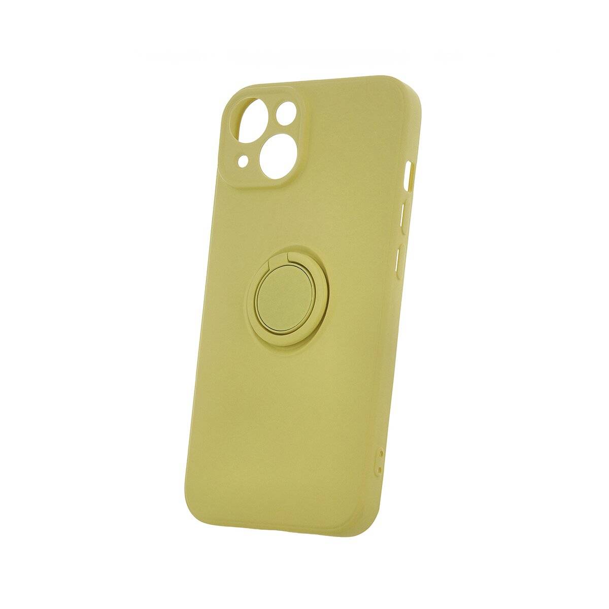 Finger Grip Hülle mit Ring Kameraschutz kompatibel mit iPhone 16 Pro Max Gelb