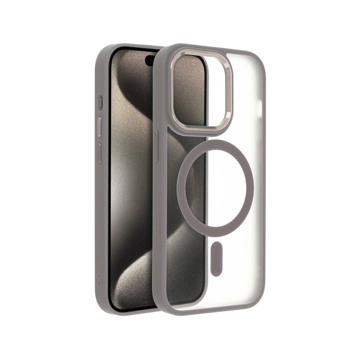 Matte MagSafe Cover Hülle kompatibel mit iPhone 16 Pro Max Titan