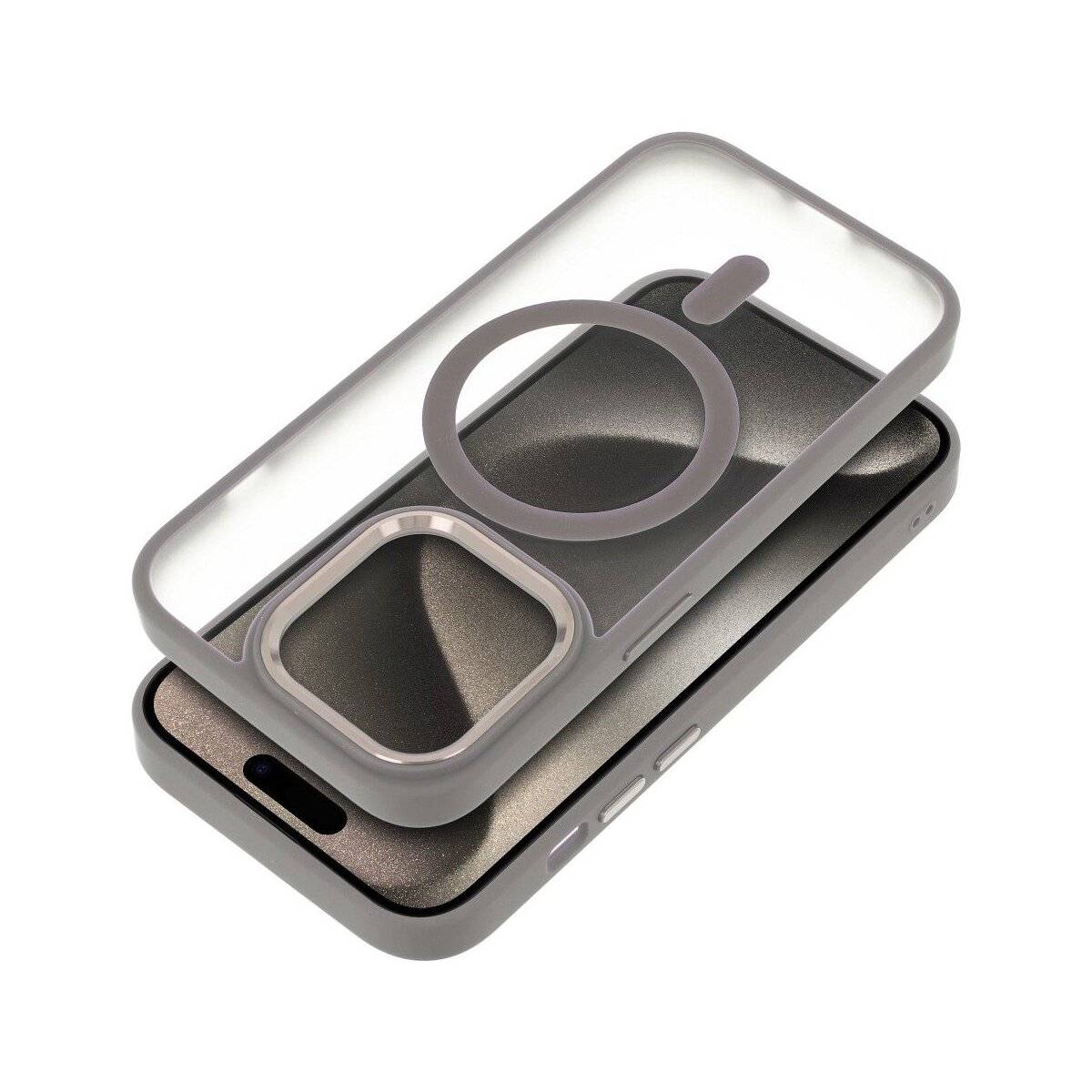 Matte MagSafe Cover Hülle kompatibel mit iPhone 16 Pro Max Titan