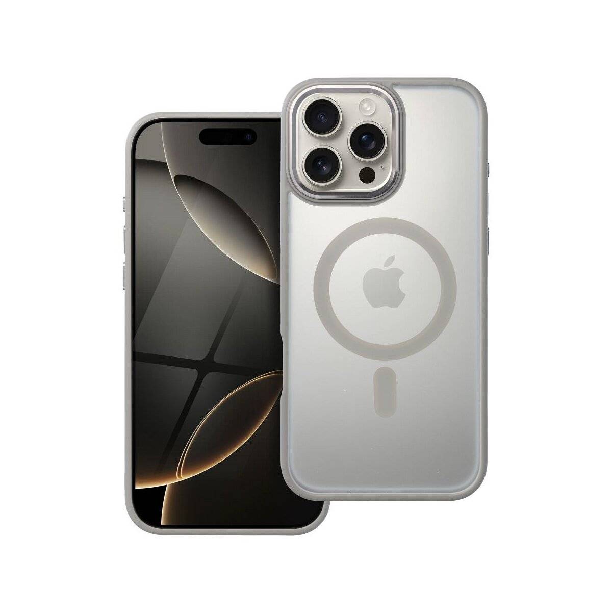 Matte MagSafe Cover Hülle kompatibel mit iPhone 16 Pro Max Titan