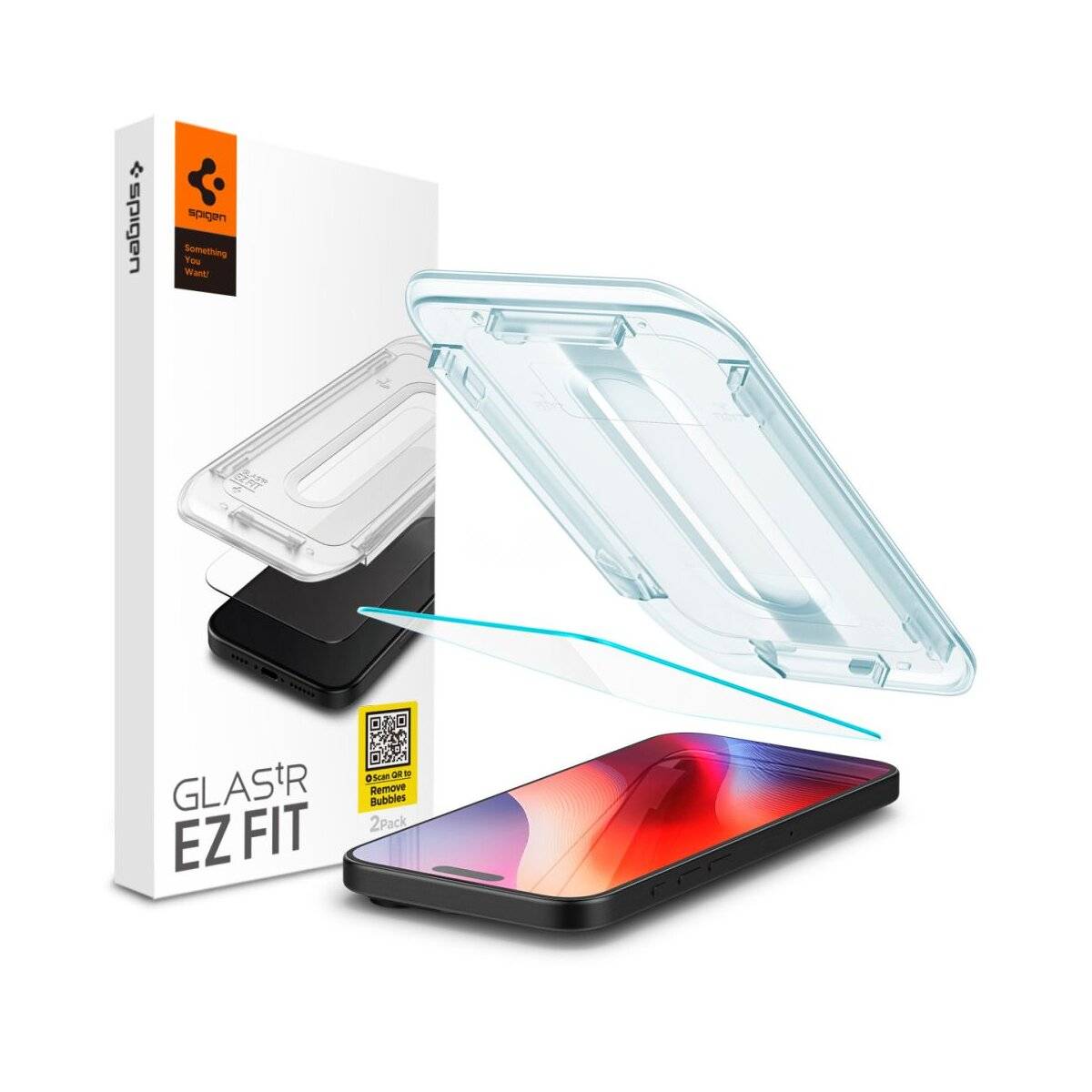 EZ FitSchutzglas Displayschutzglas kompatibel mit iPhone 16 Pro Max