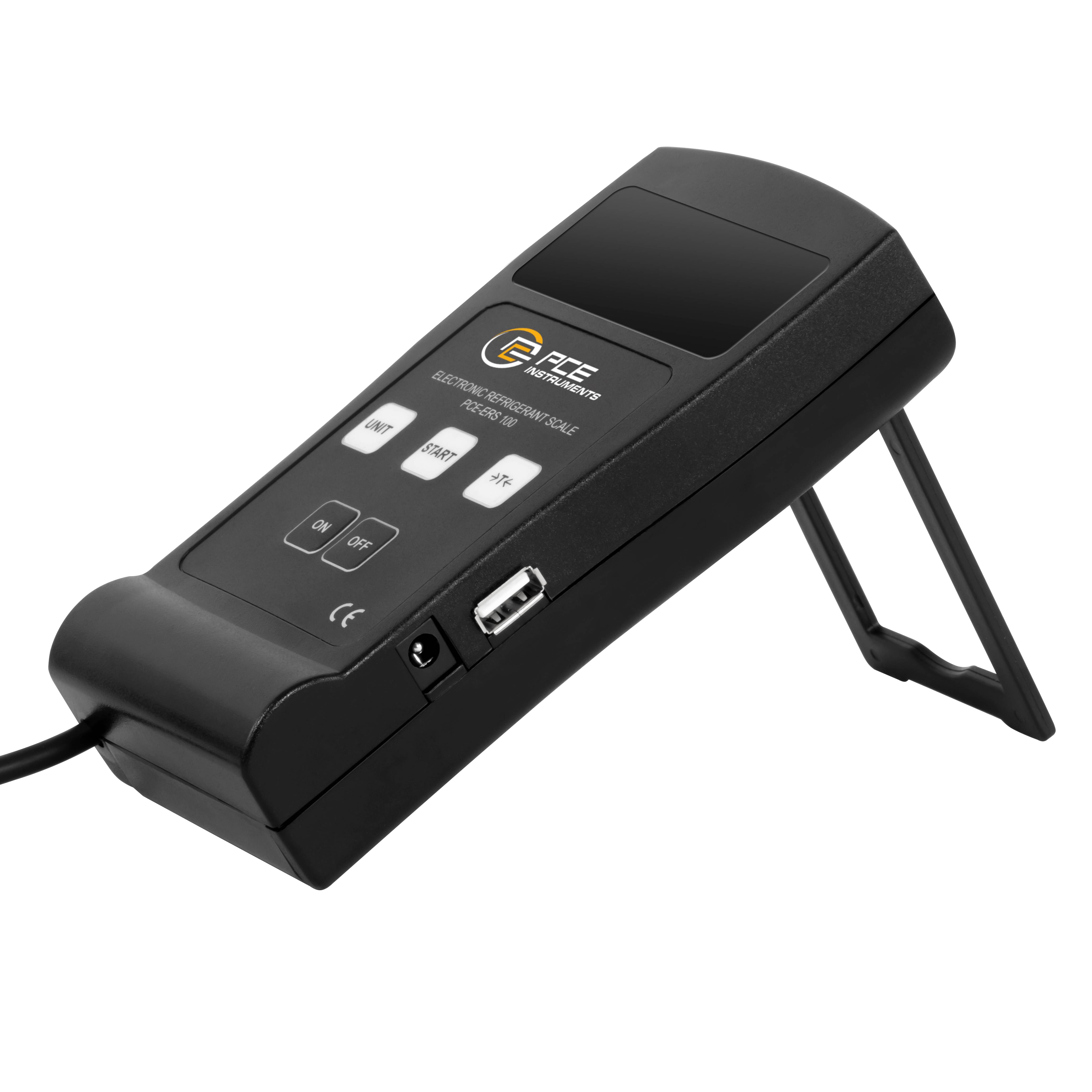 PCE Instruments Kältemittelwaage PCE-ERS 100 Wägebereich 100 kg |Wägefläche 230x230 mm |Tara Funktion |g|kg|lb|oz|Ib/oz