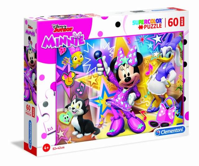 CLEMENTONI Puzzle Minnie Mouse MAXI 60 Teile