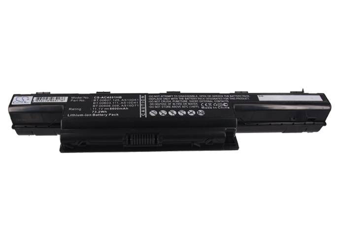Ersatzakku - CS-AC4551HB - Acer Aspire 4250 / PACKARD BELL EasyNote LM86 u.A. - 11,1 Volt 6600mAh Li-Ion