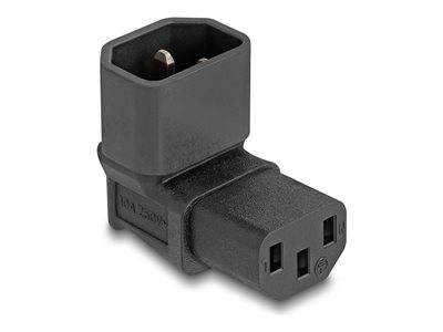 DELOCK Netzadapter IEC 60320 - C14 auf C13, Stecker / Buchse Multimedia-Technik Adapter
