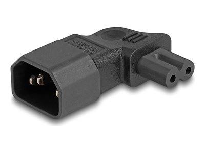 DELOCK Netzadapter IEC 60320 - C14 auf C7, Stecker / Buchse Multimedia-Technik Adapter