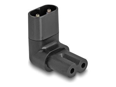 DELOCK Netzadapter IEC 60320 - C8 auf C7, Stecker / Buchse Multimedia-Technik Adapter