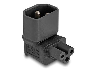 DELOCK Netzadapter IEC 60320 - C14 auf C5, Stecker / Buchse Multimedia-Technik Adapter