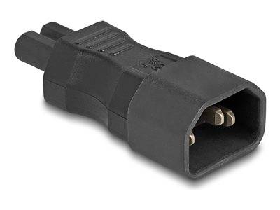 DELOCK Netzadapter IEC 60320 - C14 auf C7, Stecker / Buchse Multimedia-Technik Adapter