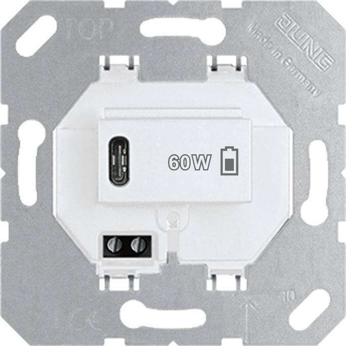 Jung USB-Ladegerät PD USB PD60 C WW