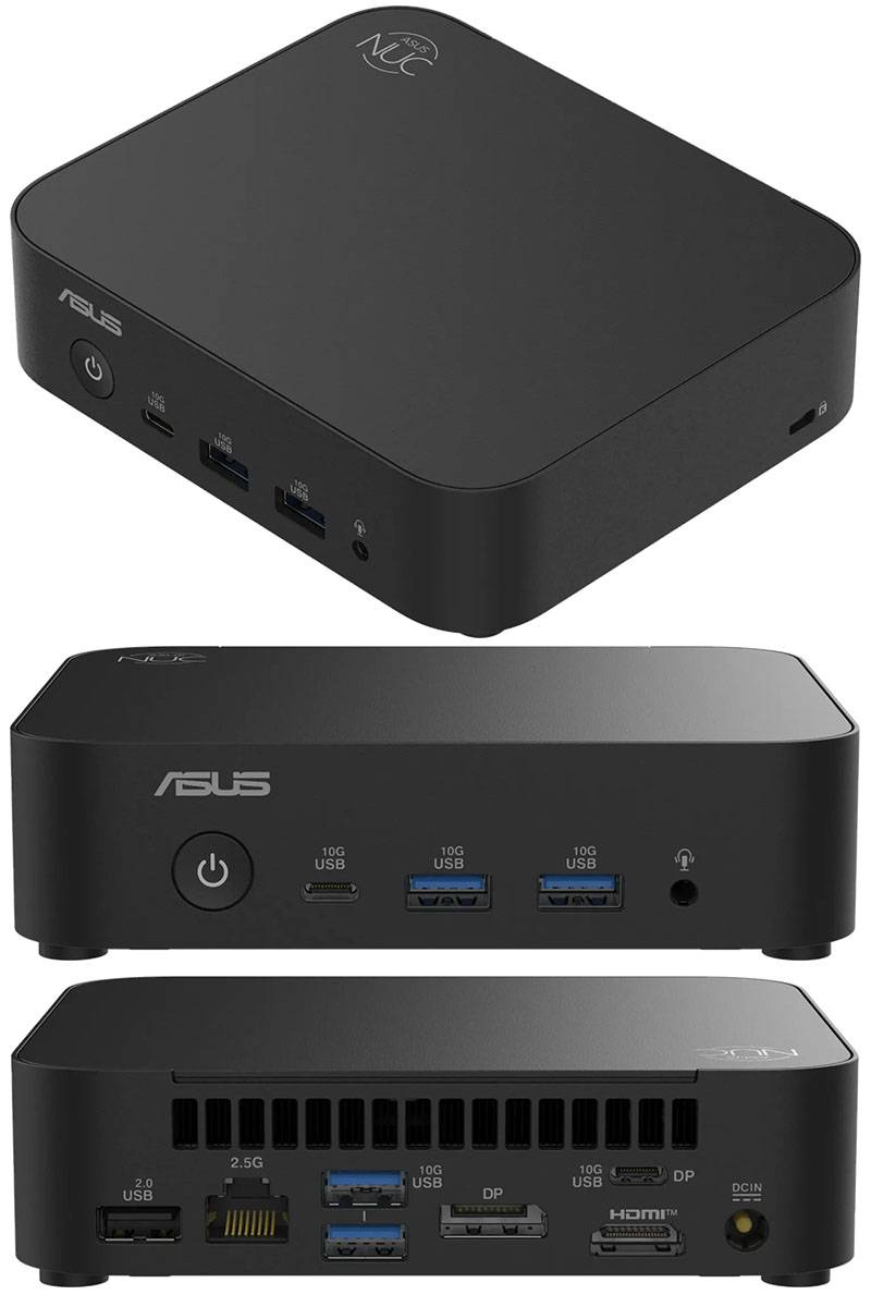 ASUS NUC14MNK35 (Intel Intel N355, bis zu 3.90GHz, HDMI, 2x DP)