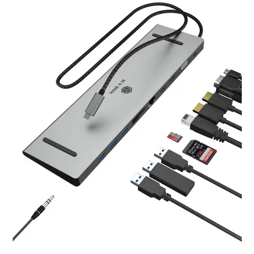 ICY BOX Dockingstation IB-DK2106a-CPD 11-in-1 ICY BOX Dockingstation IB-DK2106a-CPD 11-in-1