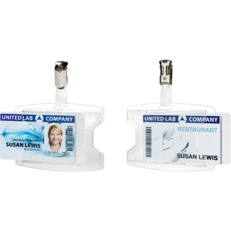 DURABLE Ausweishalter "reXycle", mit Clip, für 2 Karten