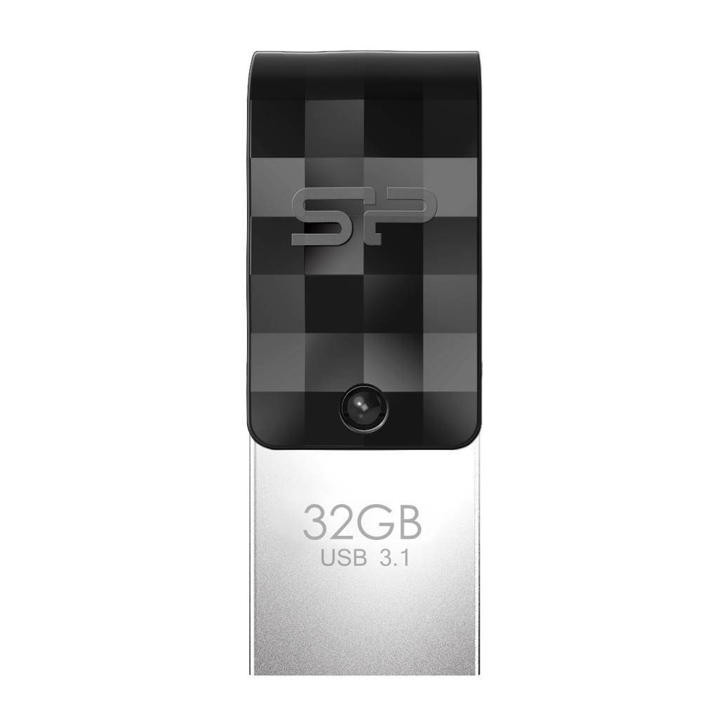 Silicon Power USB-Stick 32GB USB3.2 + Typ C C31 Black Eingabe / Ausgabe