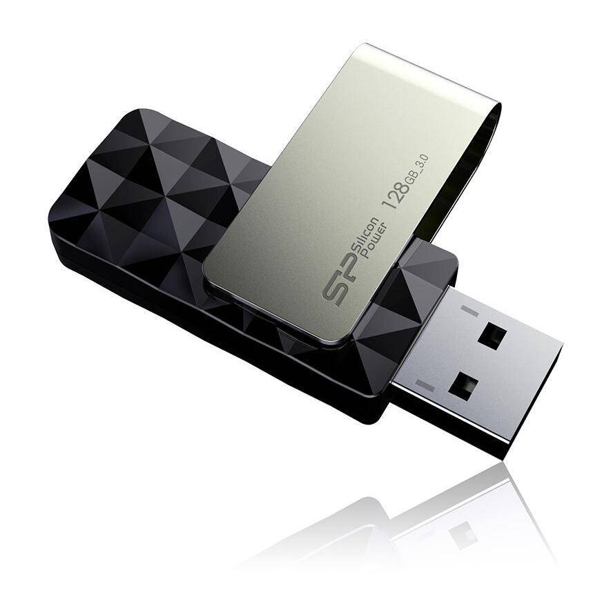 Silicon Power USB-Stick 128GB USB3.0 B30 Black Eingabe / Ausgabe