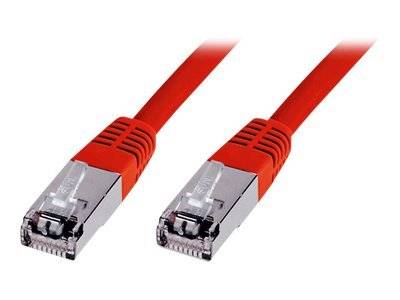 DIGITUS Patchkabel RJ45 SF/UTP Cat5e 2.00m rot Hebelschutz Polybeutel Kabel Cat.5e