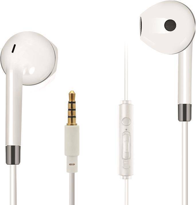 2GO In-Ear Stereo-Headset Comfort - weiß/anthrazit Eingabe / Ausgabe Kopfhörer & Headsets