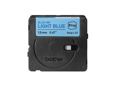 Schriftband Brother 12mmx4m blau/hellblau BTAG-L33 Multimedia-Technik Schriftbänder