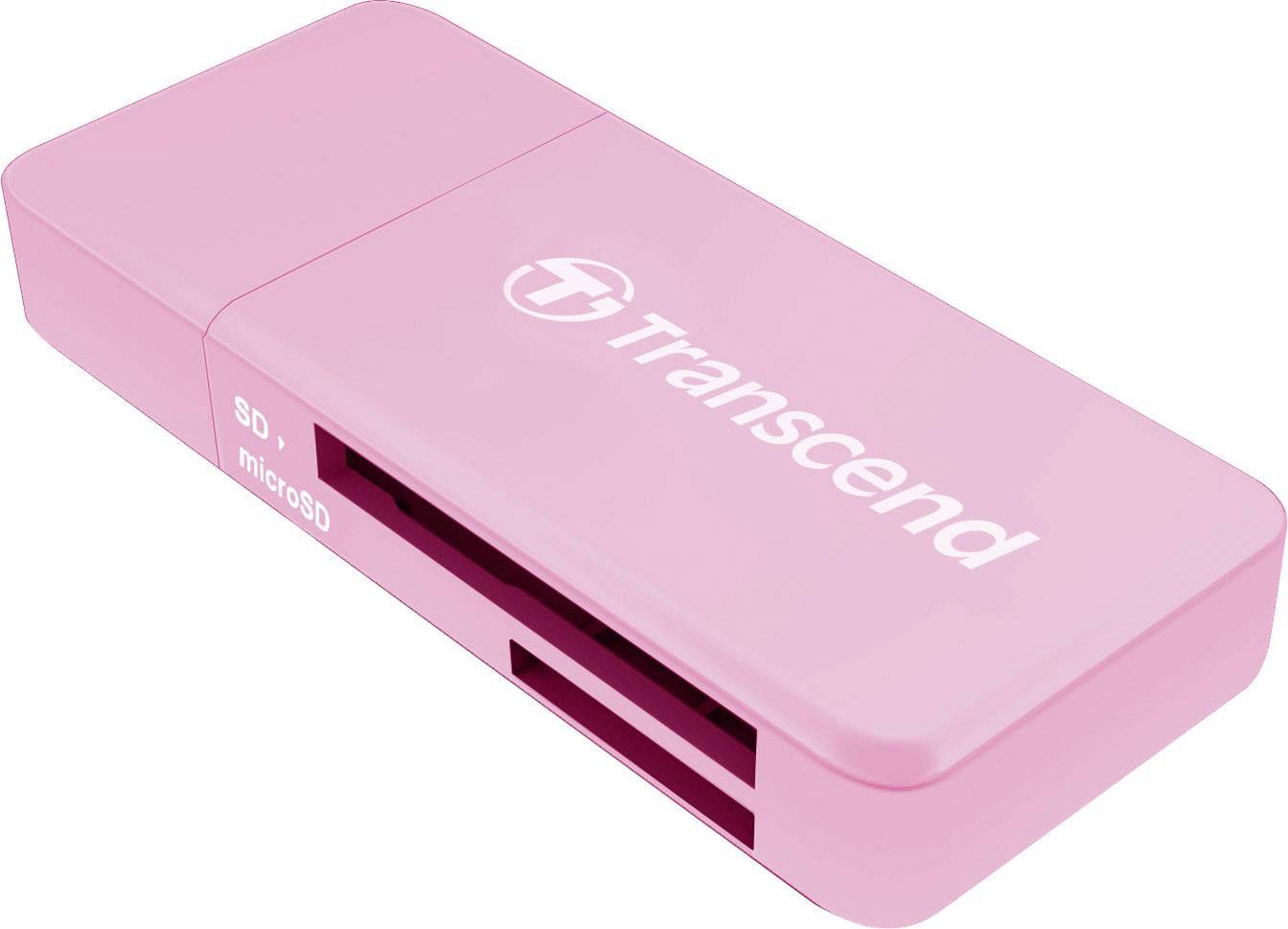 Card Reader Transcend F5 USB3.0 SD/microSD pink Multimedia-Technik
