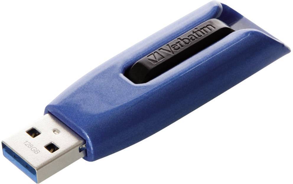 USB-Stick 128GB Verbatim 3.2 V3 Max Black/blue retail Eingabe / Ausgabe