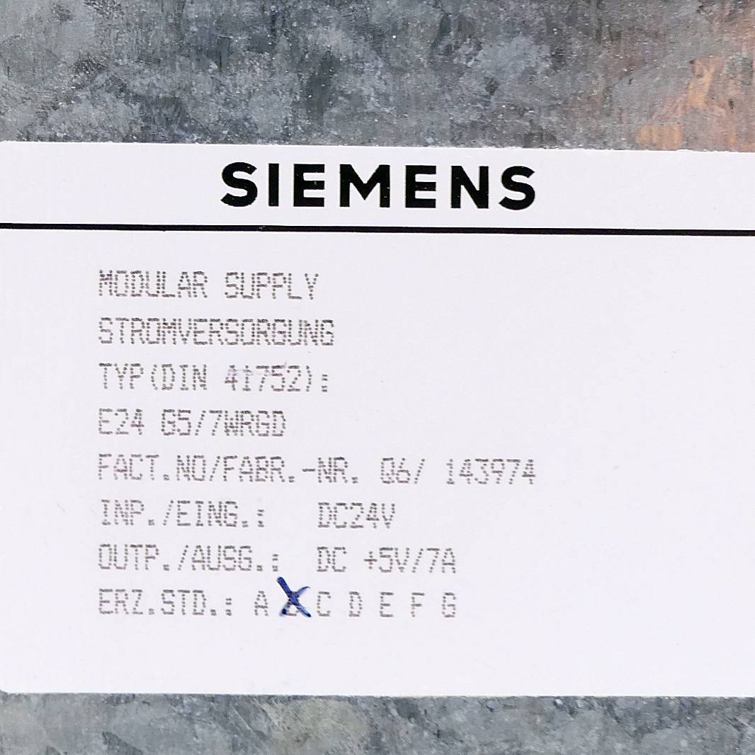 Siemens Modular Supply Stromversorgung 6ES5951-7ND21 (6ES5951-7ND21)