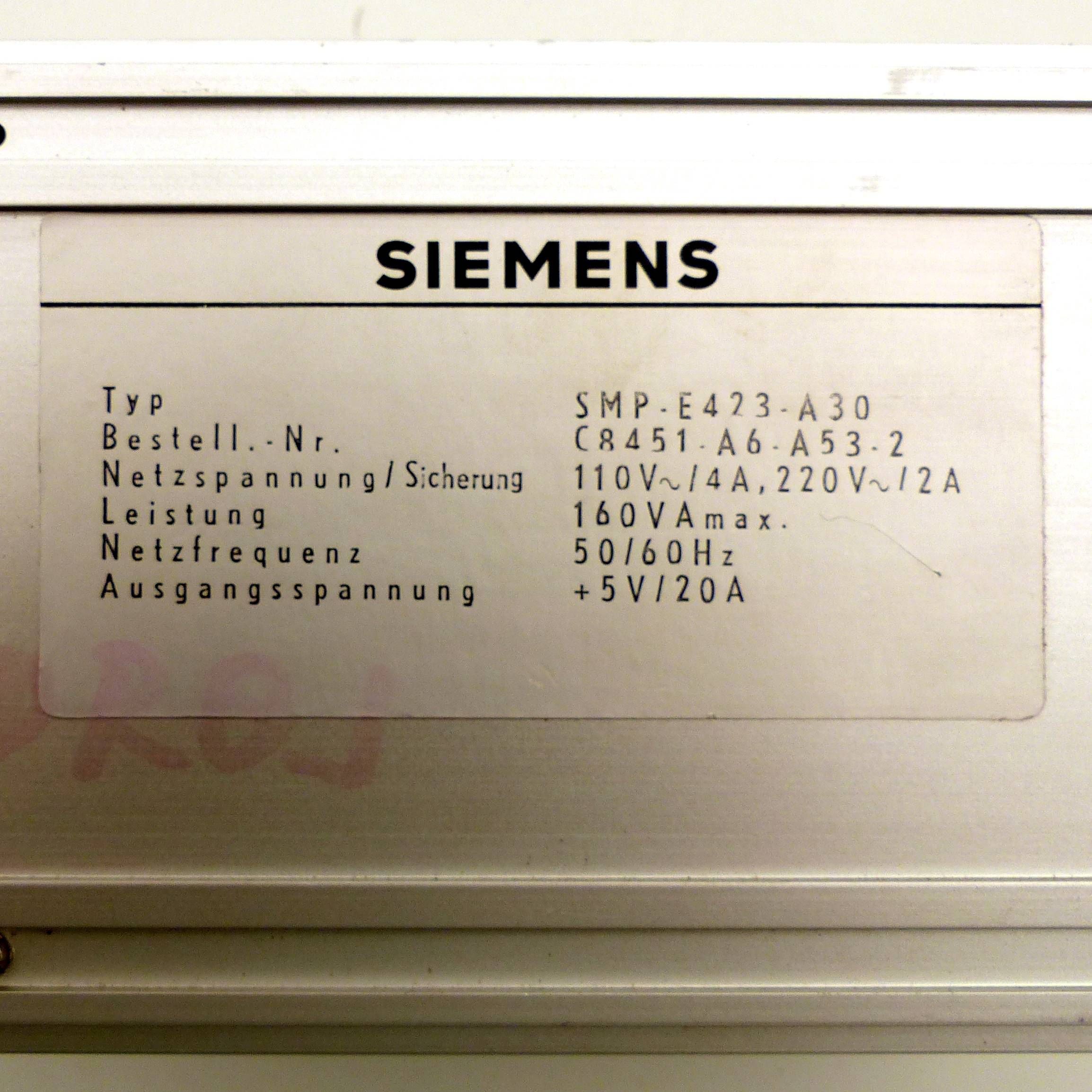 Siemens SMP-E423-A30 (C8451-A6-A53-2)