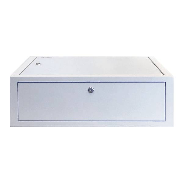 DSIT Danicom - 3HE Wandschrank Weiß mit Metalltür 185mm tief