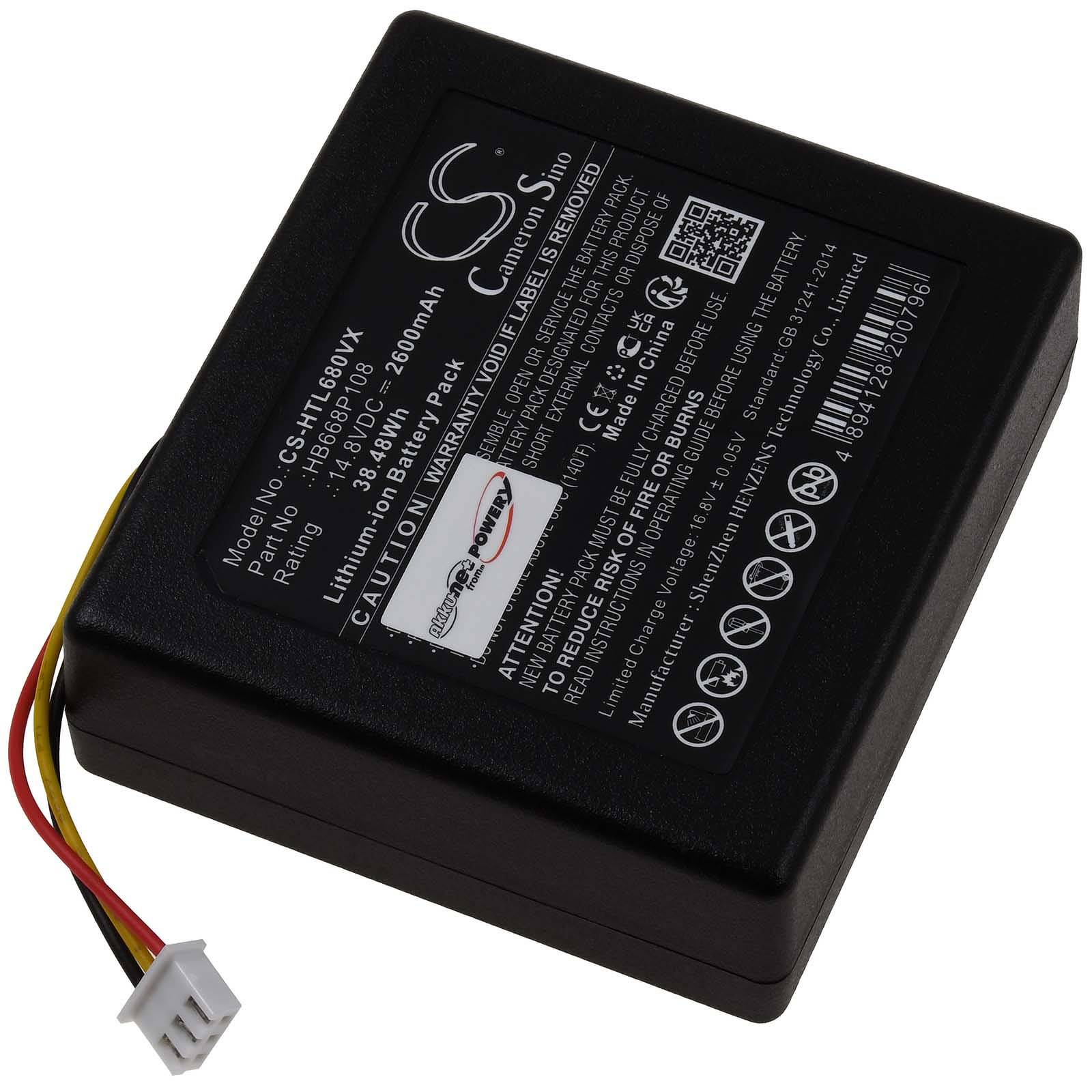 Powery Akku für Hobot Legee 668 669 Saugroboter, 14,8V, Li-Ion