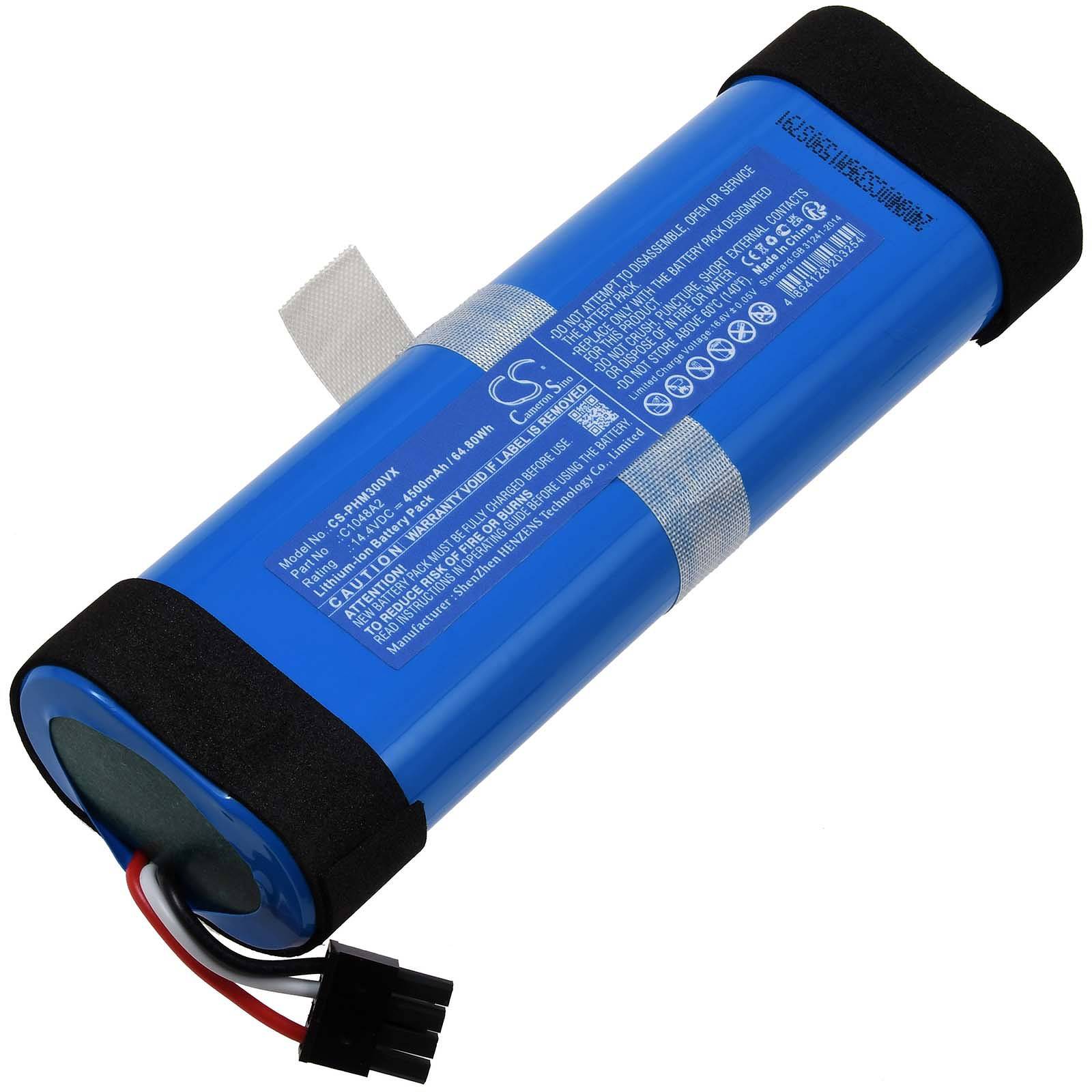 Powery Akku für Philips HomeRun 3000 XU3110 Saugroboter, 14,4V, Li-Ion