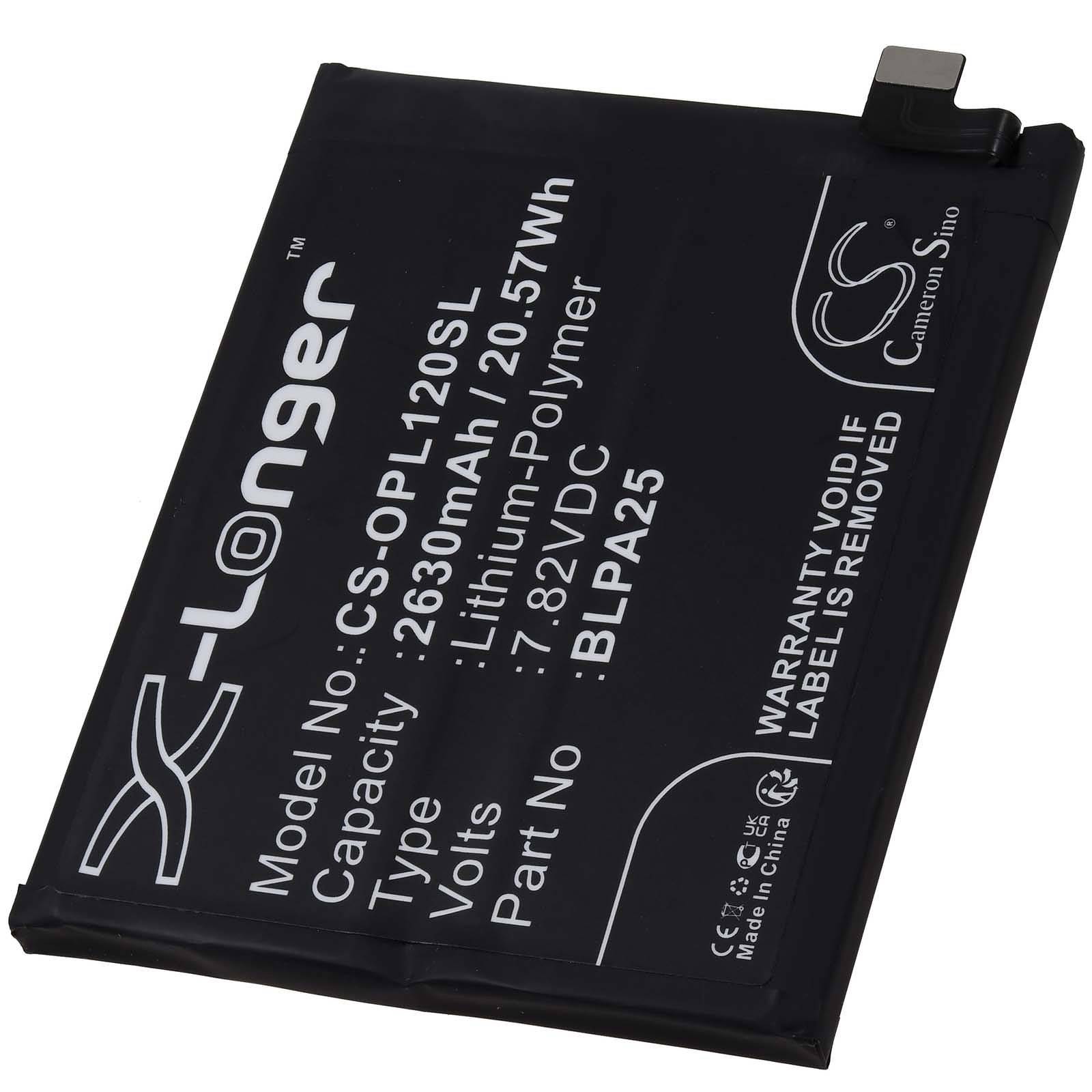 Powery Akku für OnePlus 12 PJD110 Handy, 7,82V, Li-Polymer