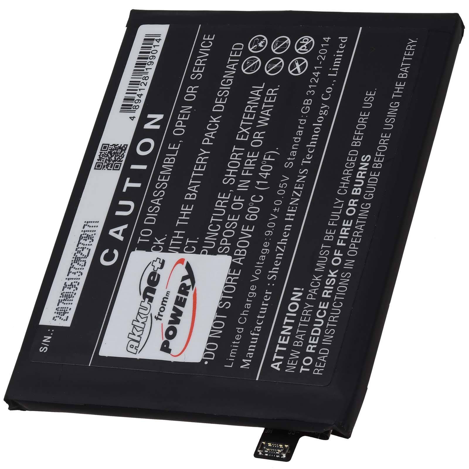 Powery Akku kompatibel mit OnePlus Typ BLPA25, 7,82V, Li-Polymer