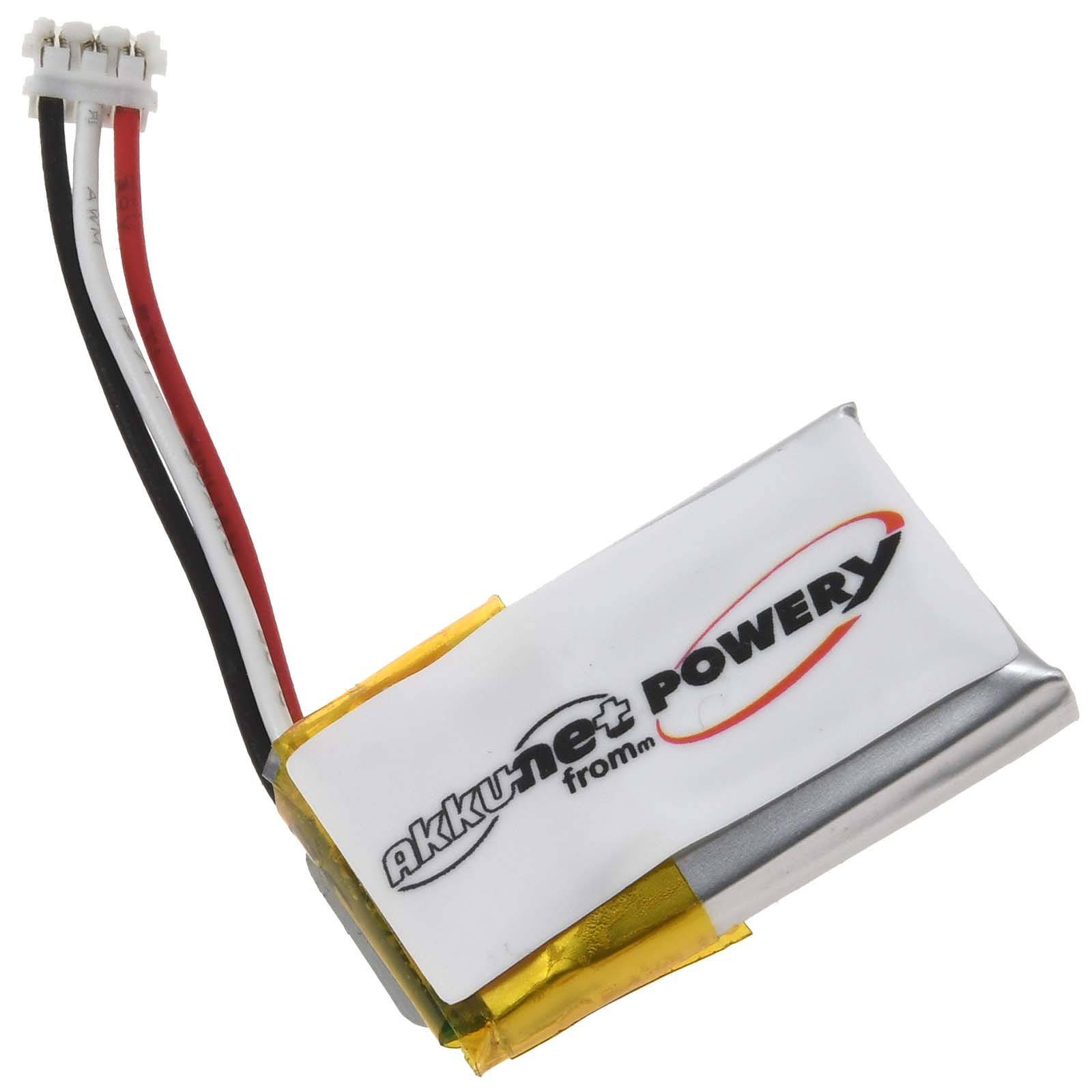 Powery Akku für Bosch BRC3600 BRC3100 E-Bike Bordcomputer LED-Remote, 3,7V, Li-Polymer