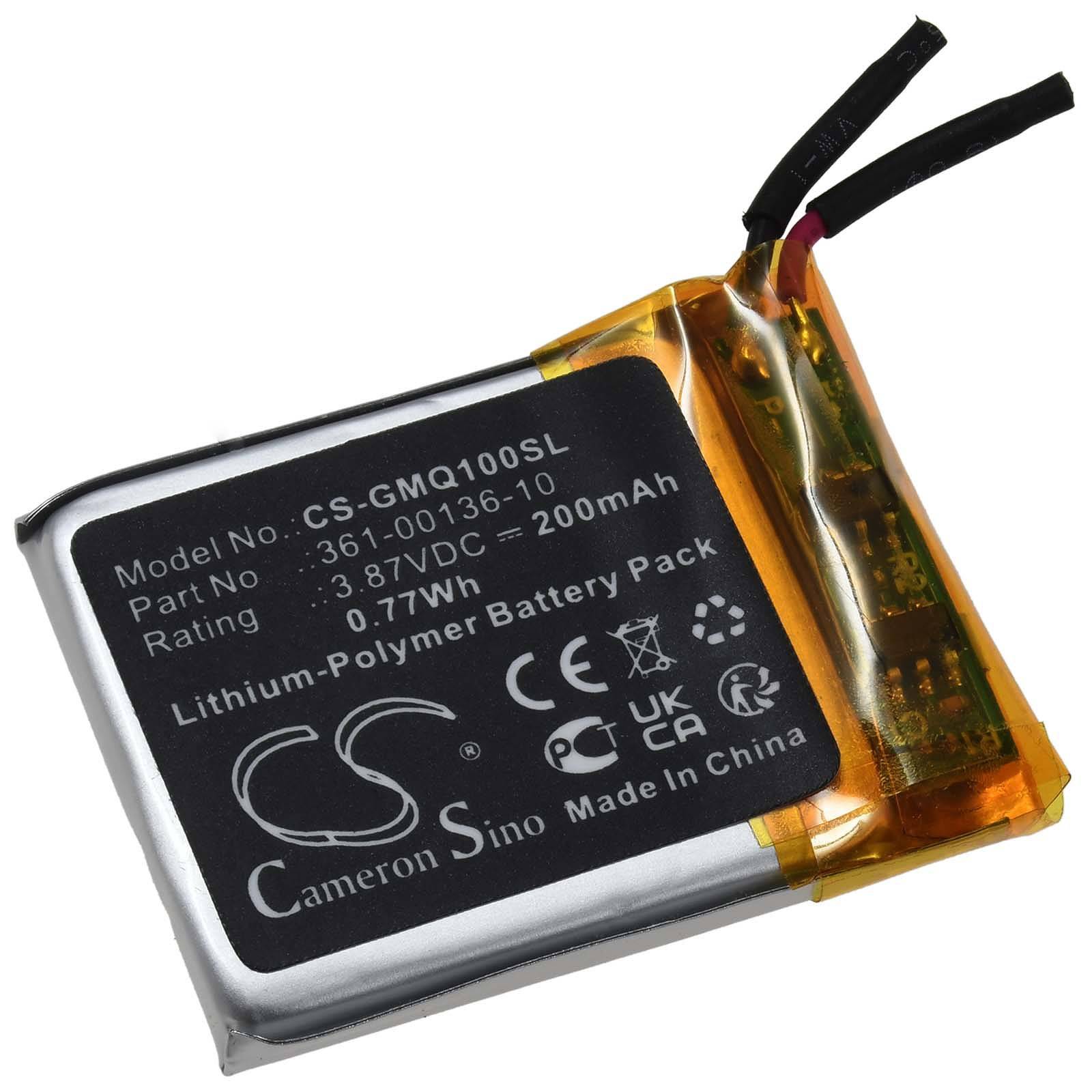 Powery Akku passend für Smartwatch Garmin Venu SQ Music Typ 361-00136-10, 3,7V, Li-Polymer