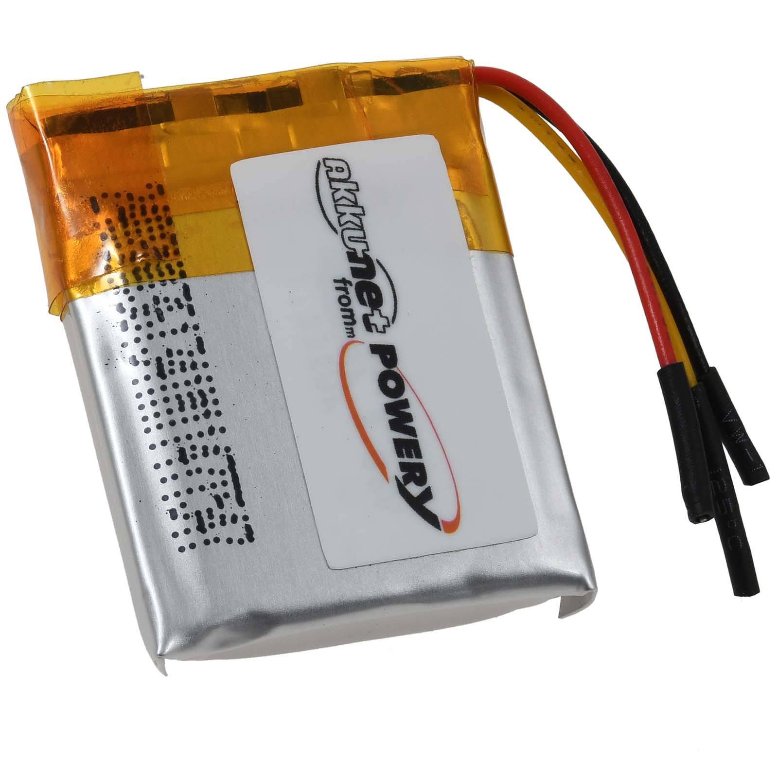 Powery Akku passend für Rode Mikrofonsystem Wireless Go Typ NTA572125, 3,7V, Li-Polymer