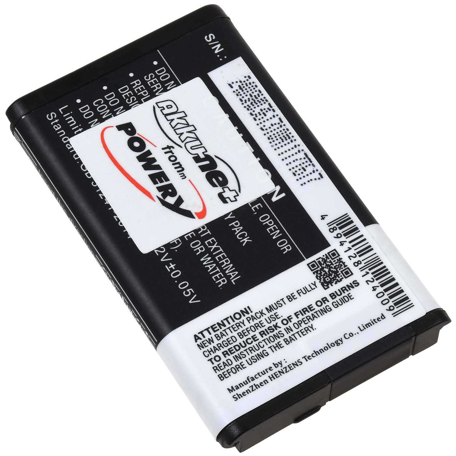 Powery Akku passend für Payment-, Zahl-, Karten-Terminal Ingenico iMP350 iSMP Companion Typ 296118442, 3,7V, Li-Ion