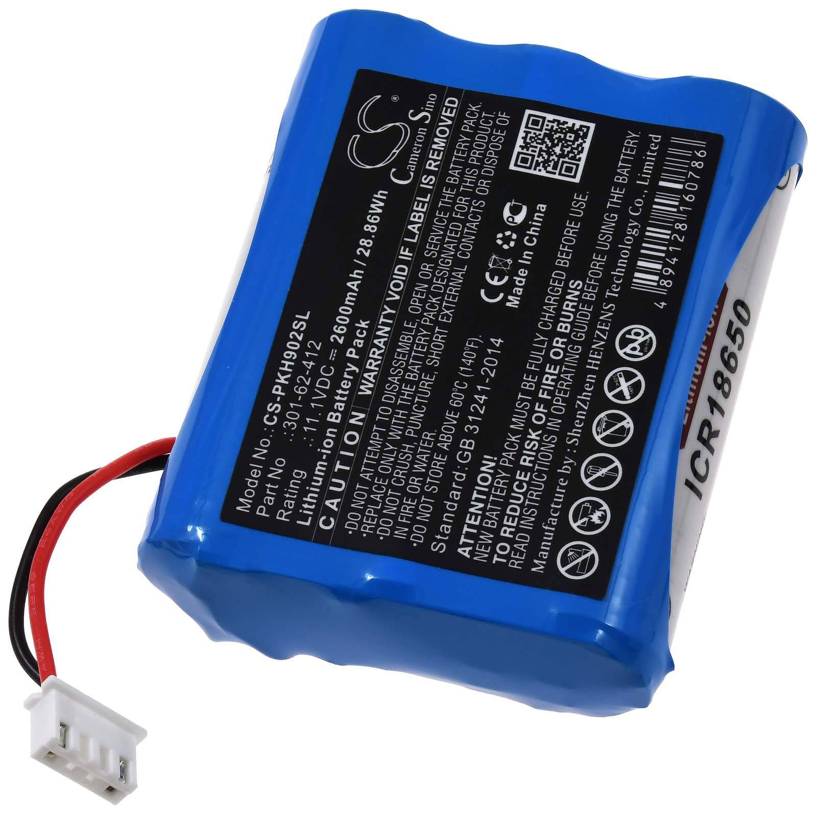 Powery Akku kompatibel mit Peaktech Typ 301-62-412, 11,1V, Li-Ion