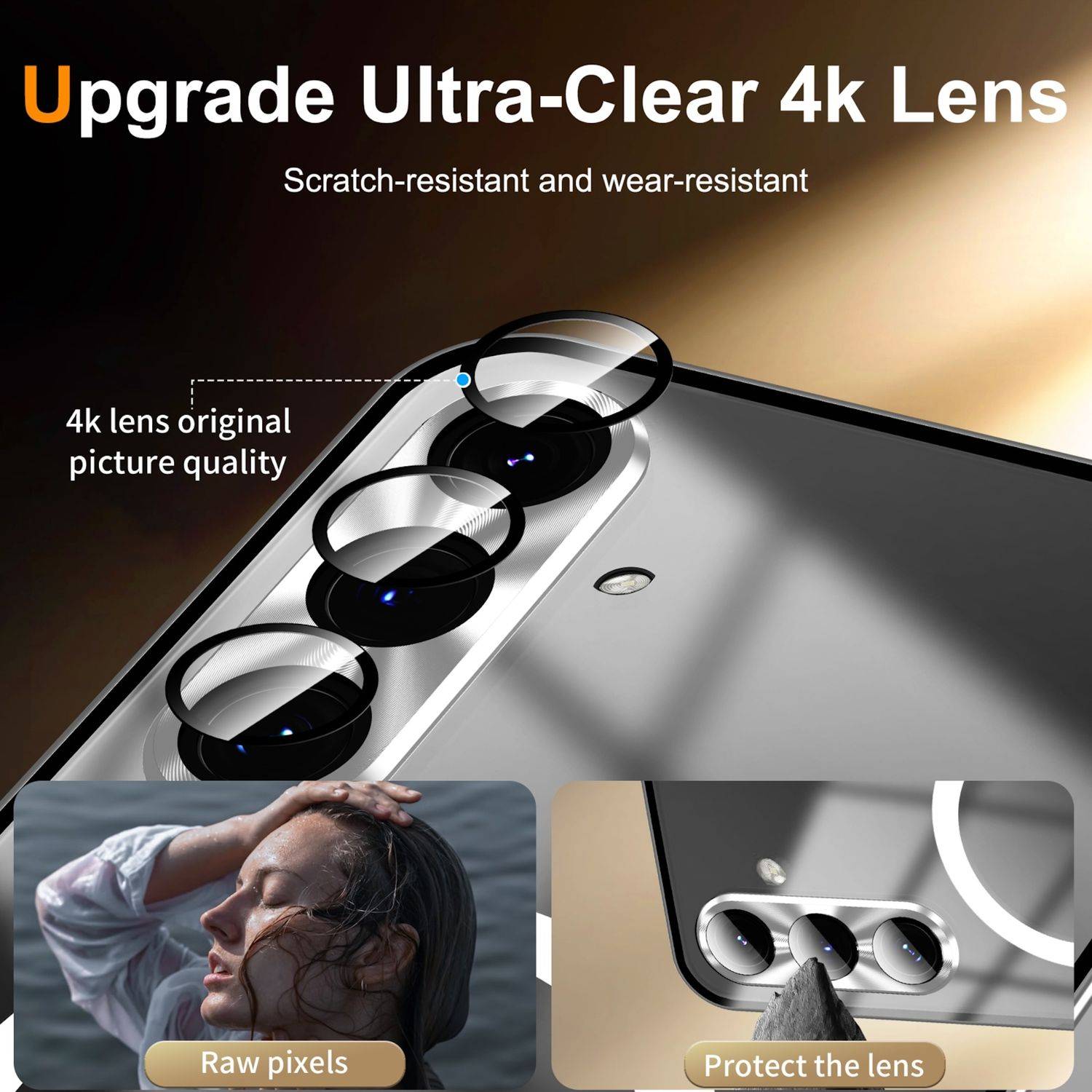 Für Samsung Galaxy S24 FE 5G Magnetische Magsafe Metall Design Schutz Cover Hülle Silber