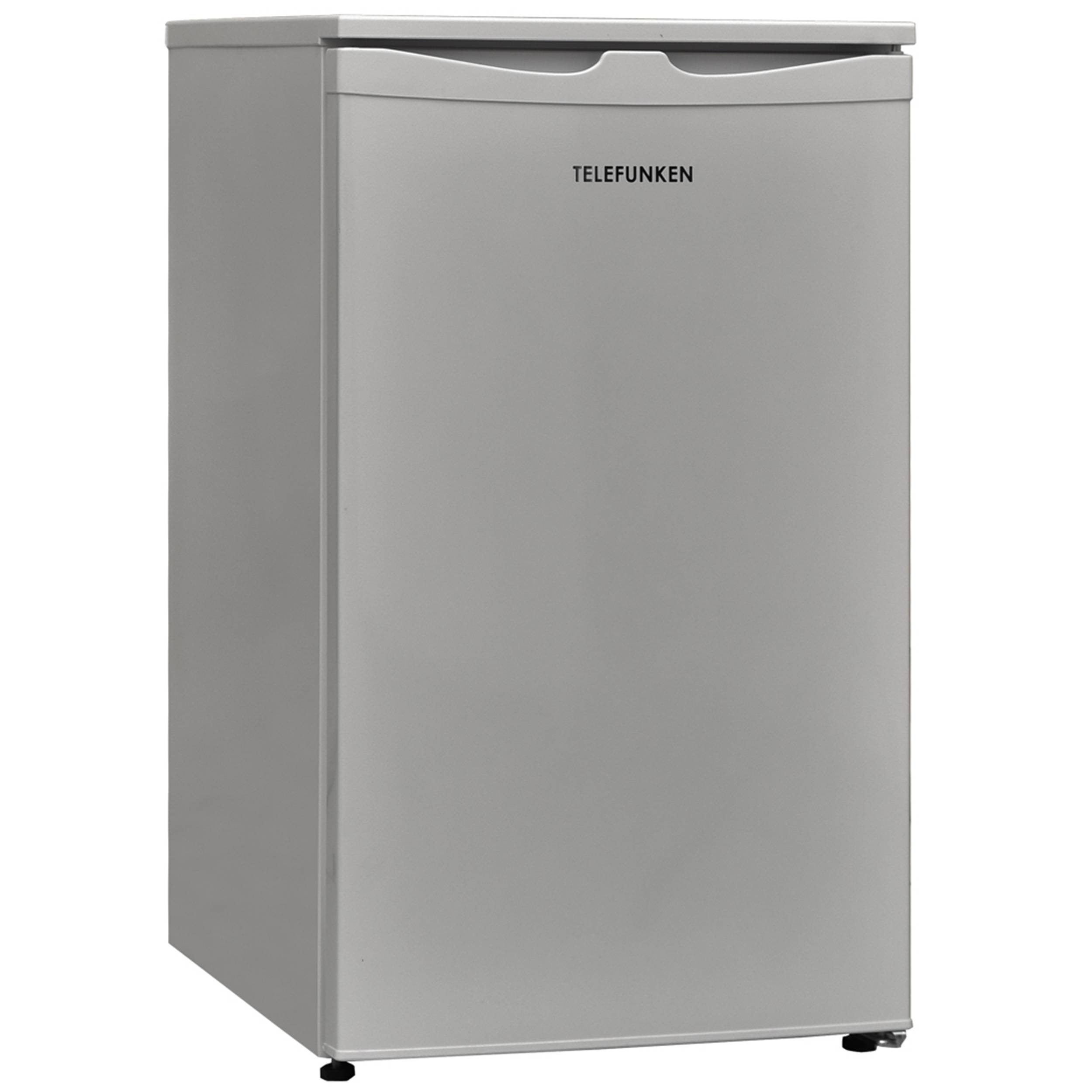 Telefunken Kühlschrank mit Gefrierfach (2-Sterne) | Freistehend | 81 Liter | Kühlschrank klein | CF-32-152-S silber