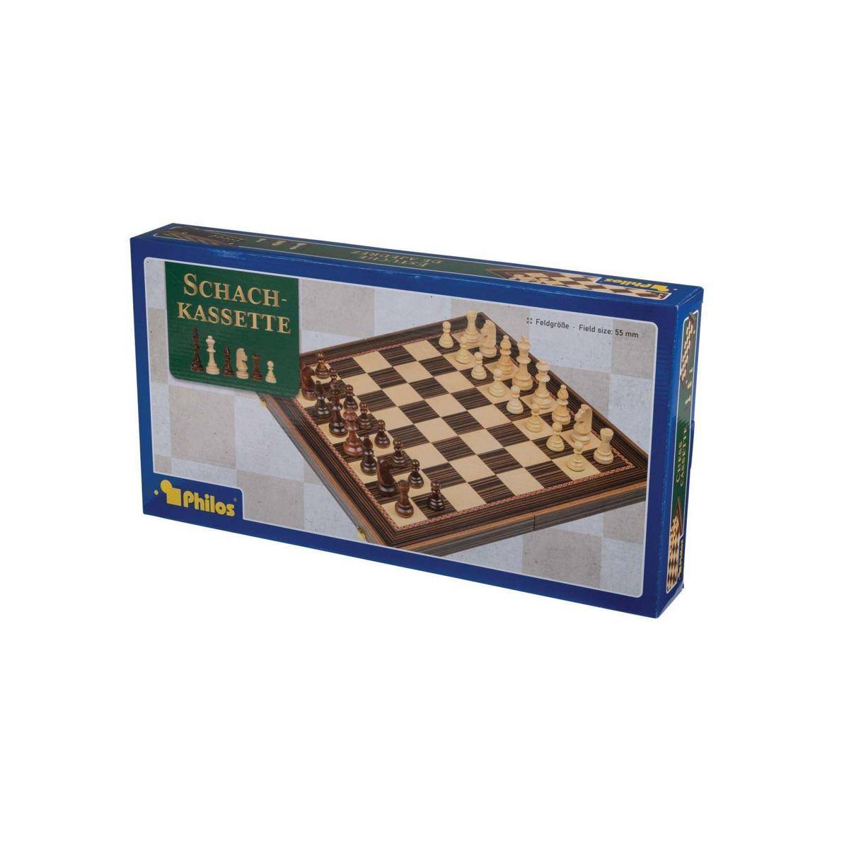 2604 - Schachkassette, Turniergröße, Feld 55 mm