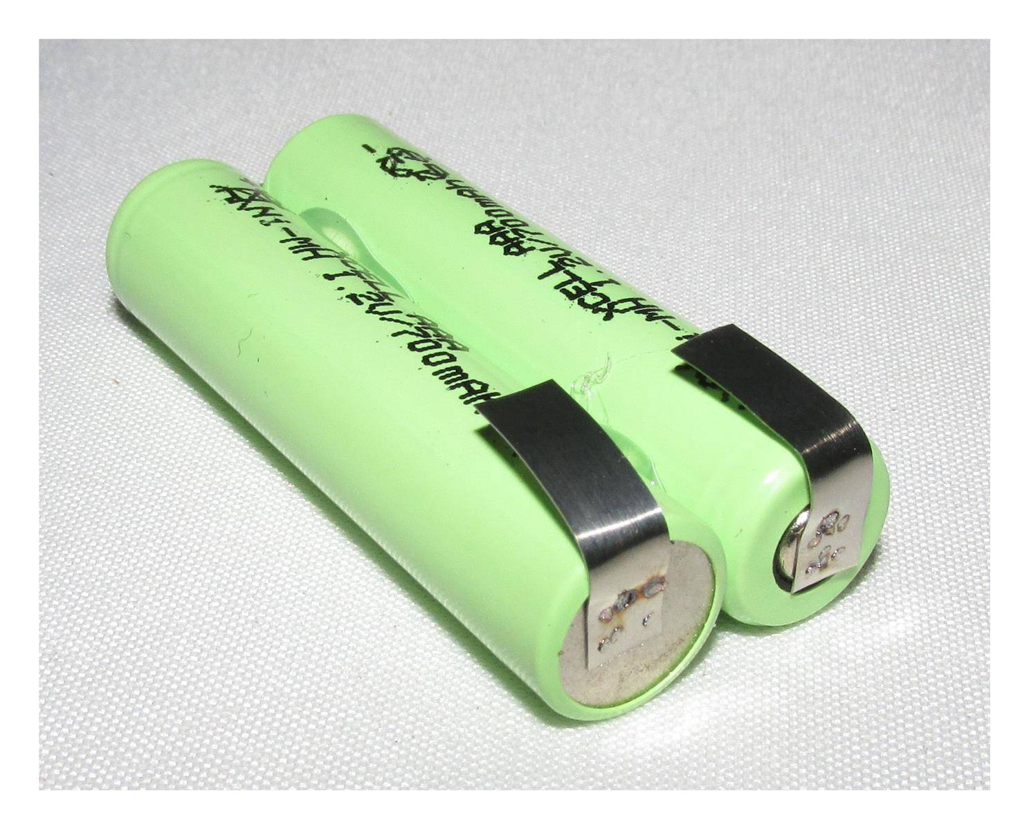 Akkupack für Remington BHT-4000 / MB-42C / Philips QG3380 - 2,4 Volt Ni-MH zum Selbsteinbau 900mAh / 2,16Wh - Ni-MH