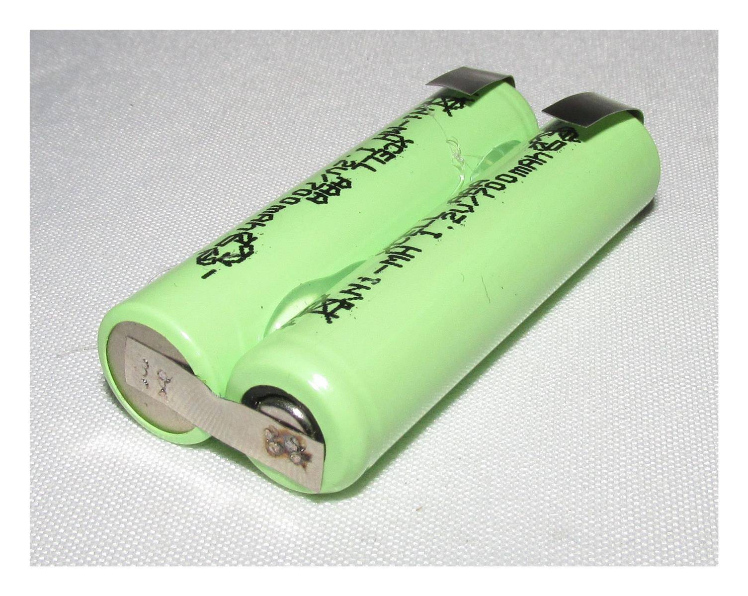 Akkupack für Remington BHT-4000 / MB-42C / Philips QG3380 - 2,4 Volt Ni-MH zum Selbsteinbau 900mAh / 2,16Wh - Ni-MH