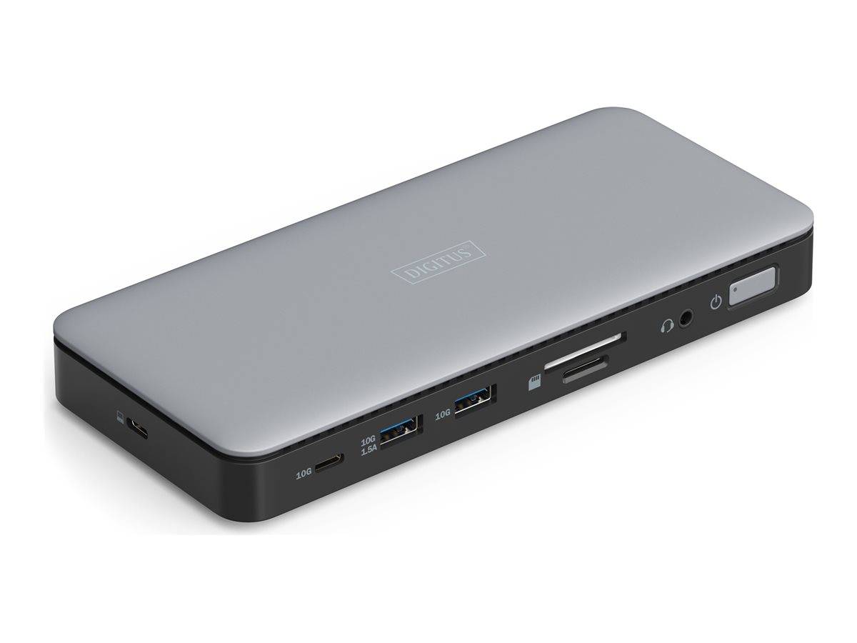 DIGITUS - Dockingstation - USB-C - 2 x HDMI, DP