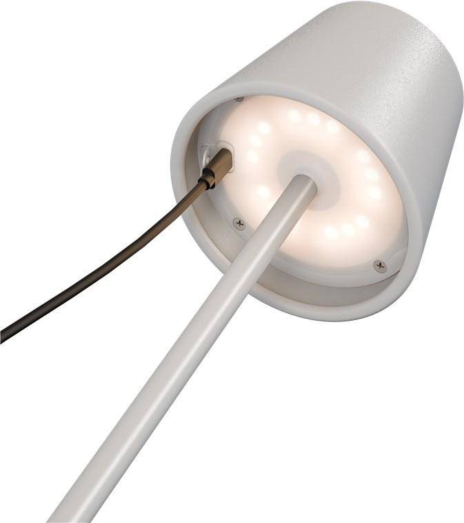 Goobay Kabellose LED-Tischleuchte RGBW, aufladbar, dimmbar, 36cm, weiß